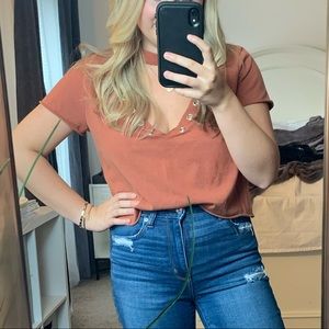 Burnt Orange Crop Top